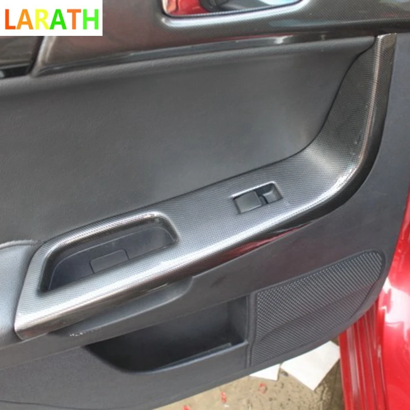 4 шт. декоративная панель из углеродного волокна для mitsubishi lancer 2010 2011