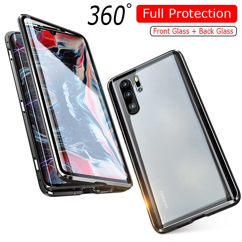Роскошный 360 полный защитный чехол для телефона Huawei P30 Pro Магнитный P 30