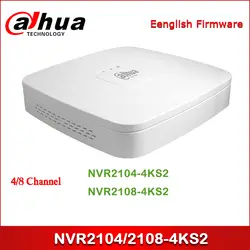 Dahua NVR NVR2104-4KS2 NVR2108-4KS2 4/8 канальный Смарт 1U Lite 4K H.265 сетевой видеорегистратор