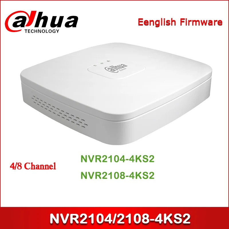 Dahua NVR NVR2104-4KS2 NVR2108-4KS2 4/8 Channel Smart 1U Lite 4K H.265 Network Video Recorder Dahua NVR NVR2104-4KS2 NVR2108-4KS2 4/8 Channel Smart 1U Lite 4K H.265 Network Video Recorder