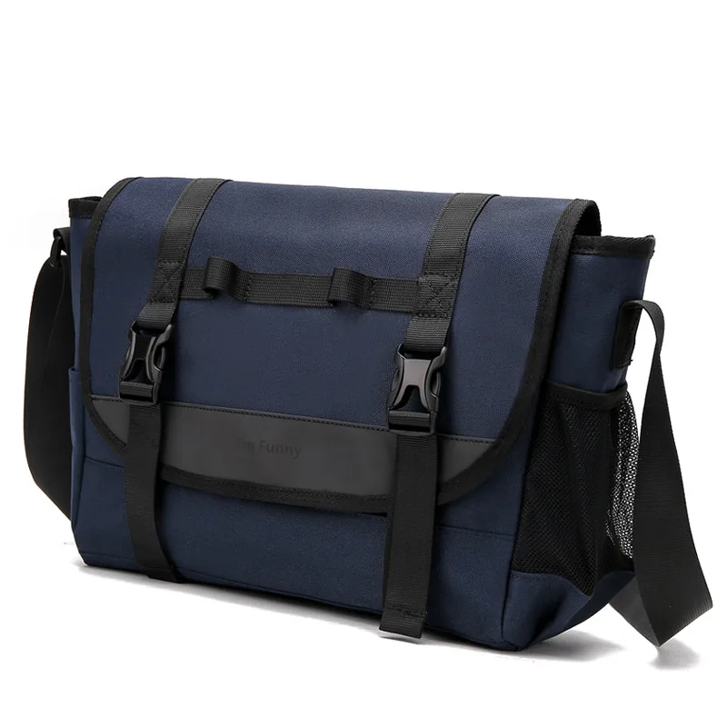 

Waterproof Men's Crossbody Bag pack hidden zipper Shoulder Bags for Male Handbag Canvas Leather Messenger Bags