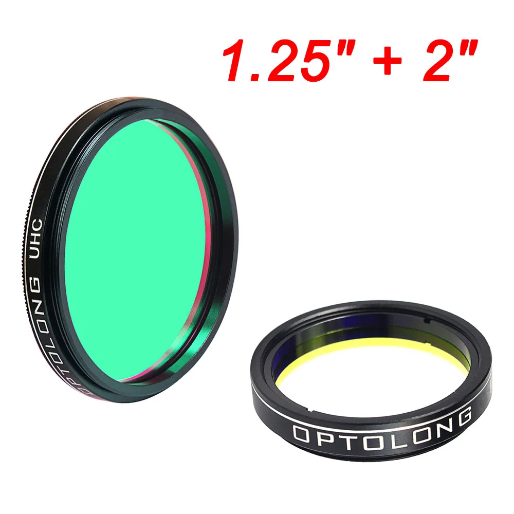 

OPTOLONG 1.25"+ 2'' UHC Filter for Observations of Deep-Sky Object Astronomy Monocular Telescope Hot M0001+M0002