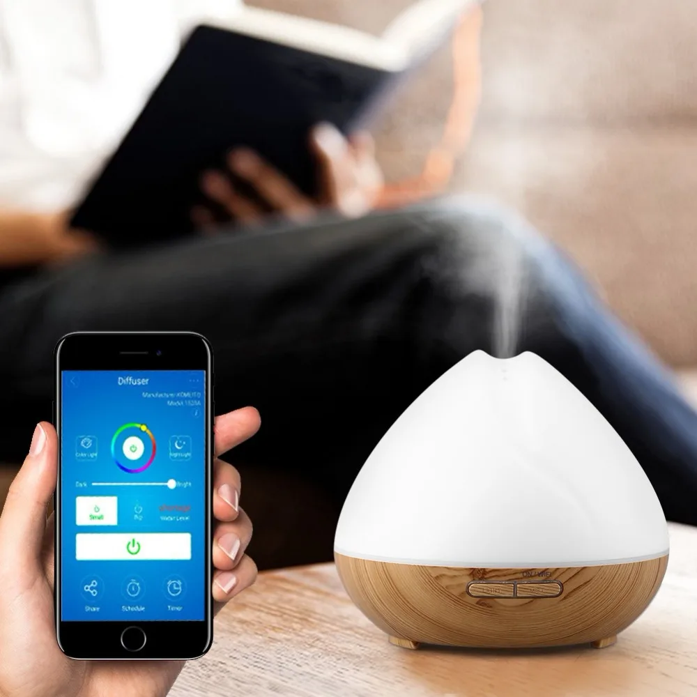 

WiFi Smart Air Humidifier Aroma Diffuser Ultrasonic Humidifier APP LED Timer Works