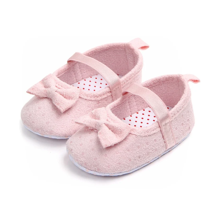 Newborn Baby Girl Shoes Cute Bow Princess Baby Shoes Anti slip Toddler