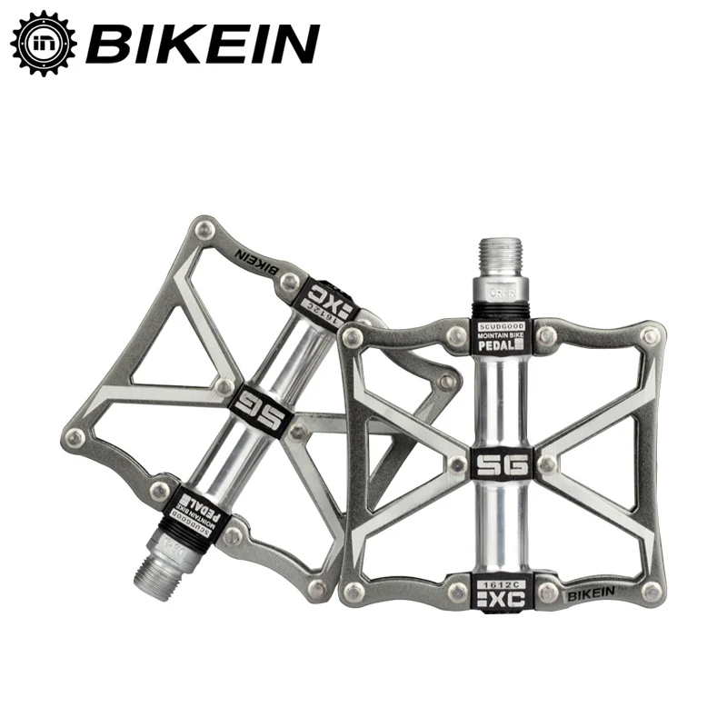 

BIKEIN Cycling Bicycle MTB Ultralight Pedals CNC Aluminum Multi-Colors 9/16 Inch BMX Bike Flat Pedals Mountain Bike Accessories