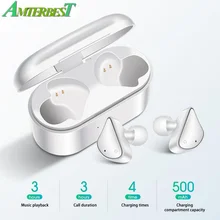 AMTERBEST D011 мини TWS Bluetooth 5,0 наушники с шумоподавлением Беспроводные наушники HiFi спортивные наушники стерео наушники с микрофоном