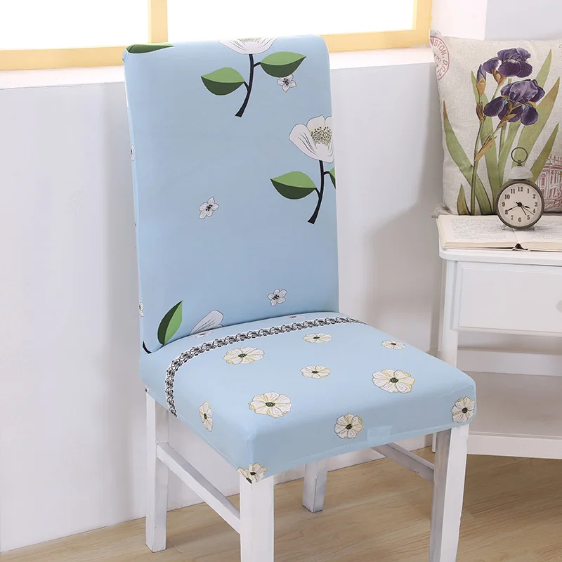 Современный съемный эластичный Чехол для стула из спандекса, моющийся защитный чехол для стула, контрастный дизайн CHC010 - Цвет: 6
