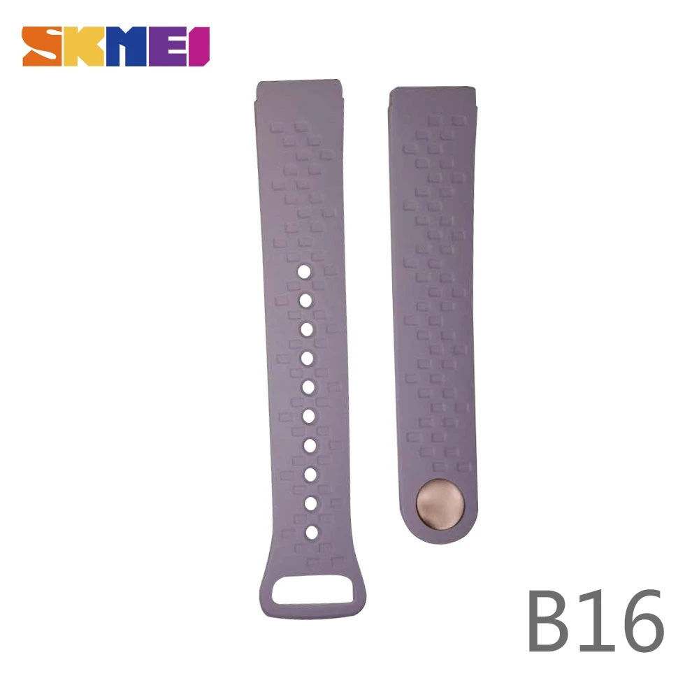 SKMEI B36/B16 силиконовый резиновый ремешок для мужчин спортивный дайвинг черный ремешок замена Смарт наручные часы ремень часы аксессуары