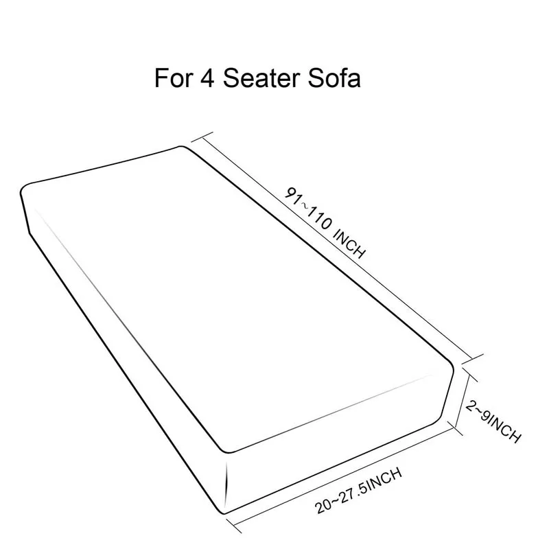1-4 сиденья водонепроницаемый диван сиденье Подушка Чехол для дивана эластичный Чехол протектор дивана стрейч Противоскользящий водонепроницаемый чехол для подушки
