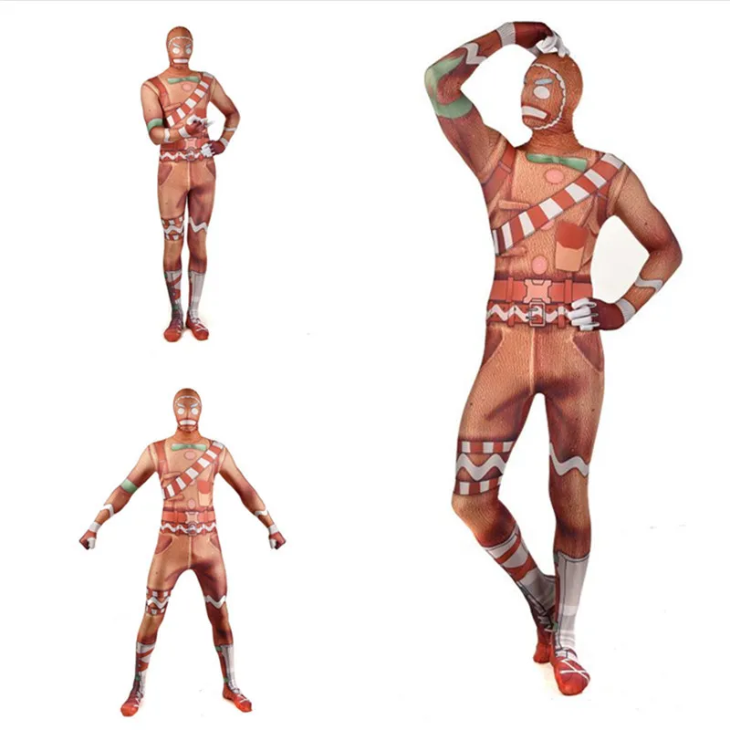Halloween Cosplay Game Costume Merry Marauder Ginger Gunner Zentai Jumpsuit