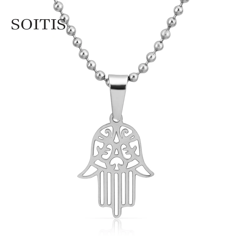 SOITIS Hamsa ручная работа еврейские ювелирные изделия подвеска звезда ожерелье