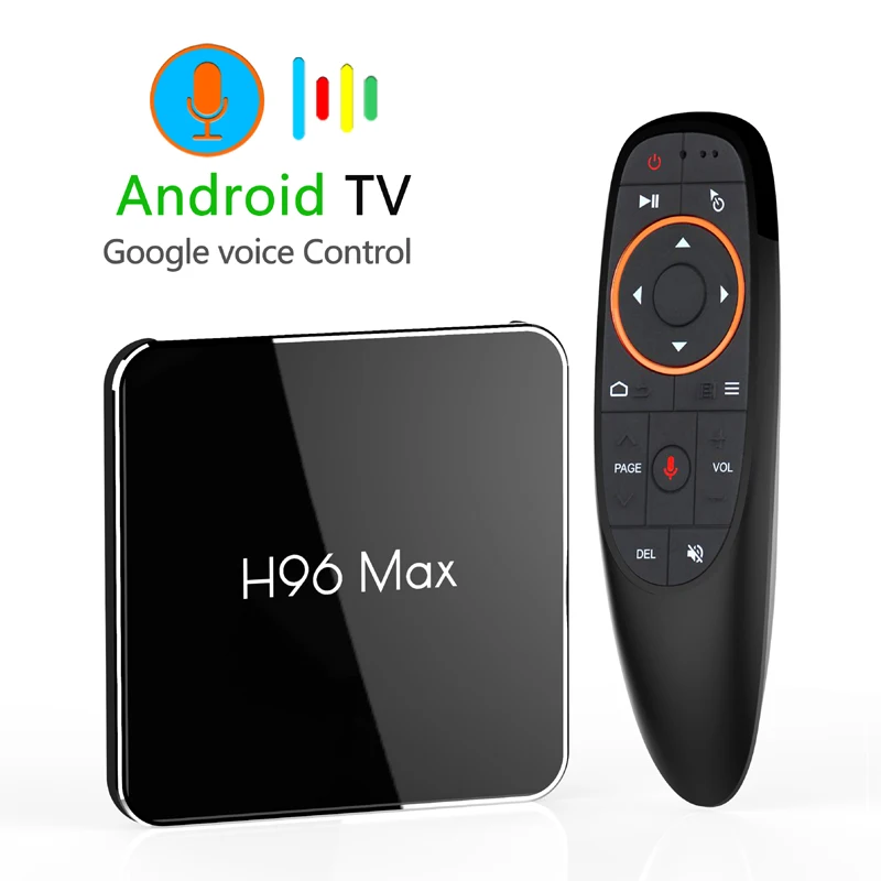 4GB Google Voice TV Box Android 8.1 H96 Max X2 Amlogic S905X2 Quad Core Dual Wifi 2.4G/5.8G Bluetooth Smart TVbox 4K Player