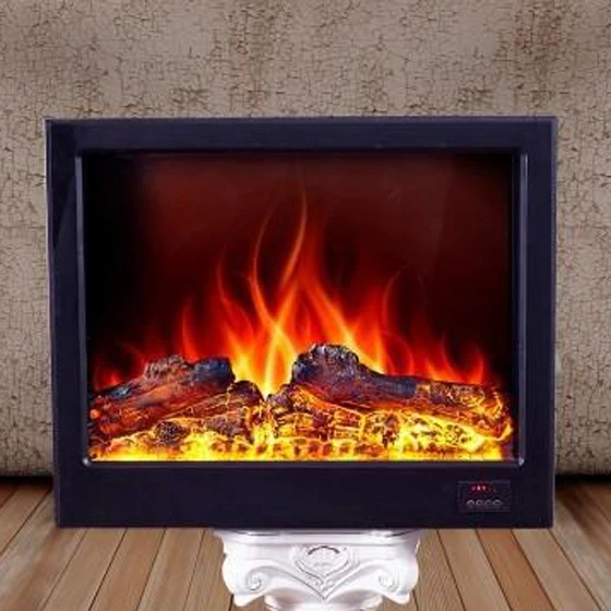 Электрический камин вставка firebox горелка светодиодный оптический искусственные украшения пламени