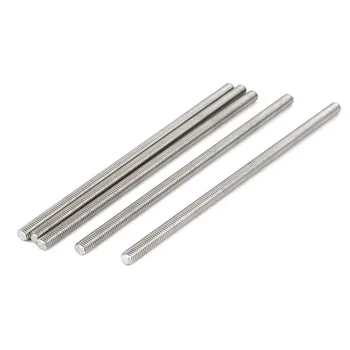 

Hot sale M6 x 150mm 304 Stainless Steel Fully Threaded Rod Bar Studs Hardware 5 Pcs