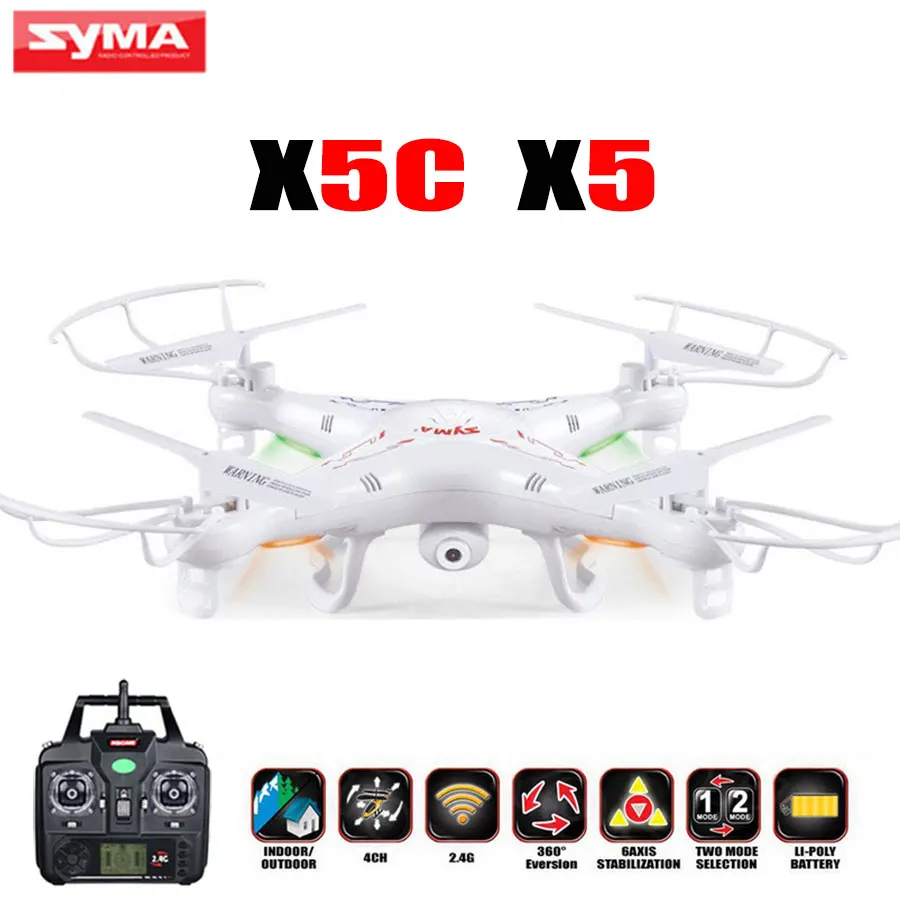 Upgrade Version SYMA X5C RC Drone 4CH 6-Axis Remote Control Helicopter Quadcopter With 2MP HD Camera or X5 RC Dron No Camera Upgrade Version SYMA X5C RC Drone 4CH 6-Axis Remote Control Helicopter Quadcopter With 2MP HD Camera or X5 RC Dron No Camera