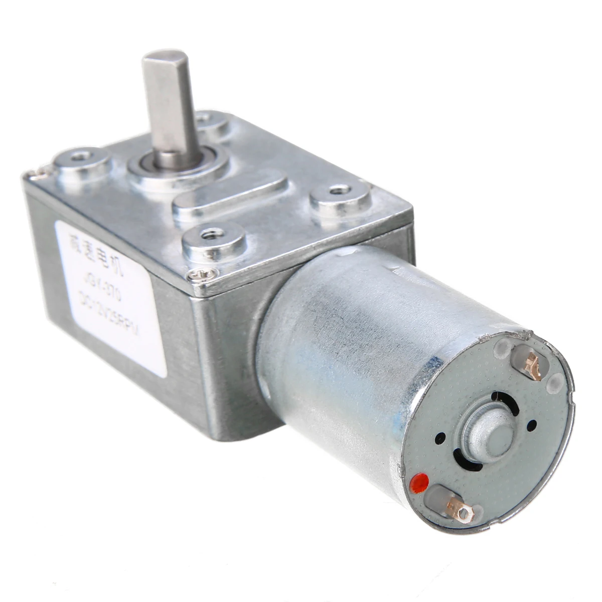 

DC 12V Metal Reversible Torque Turbo Worm Geared Reducer Motor GW370 25RPM Gear DC Motor With Micro-Turbine Worm Mayitr