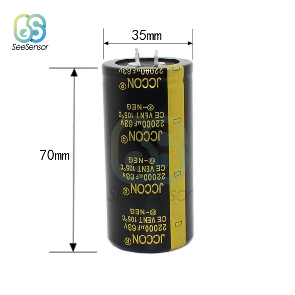 63V 22000uF 35X70mm С алюминиевой крышкой, 63В 80V 100V Алюминиевый электролитический конденсатор с алюминиевой крышкой для аудио усилитель инвертор Мощность 1000 мкФ 6800 мкФ 10000 мкФ 12000 мкФ 15000 мкФ 22000 мкФ - Цвет: 63V 22000uF 35X70mm