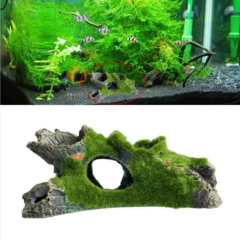 natural looking fish tank decorations