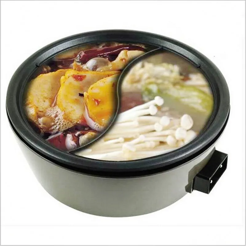 

220V Multifunction Non-stick 3L Professional Electric Hot Pot Household Separable Two-flavor Hot Pot Multi Cooker Yuanyang Pot