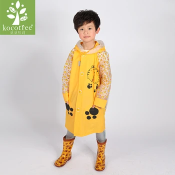 

Student Large Raincoat Baby Cartoon Girls boys rainproof Rain Coat SpongeBob SquarePants kid Raincoat for 5-15 Year children
