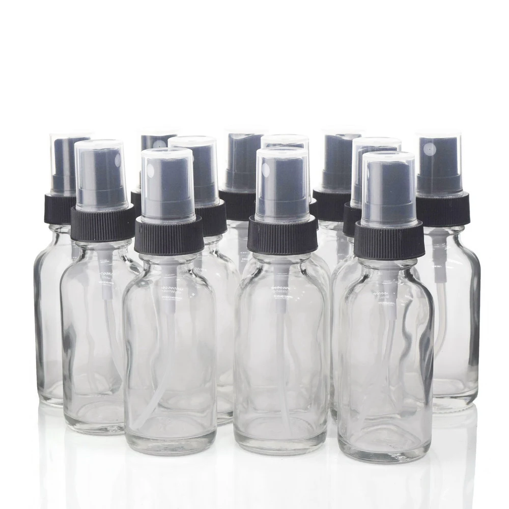 12pcs 30ml Clear Glass Spray Bottles with Mist Sprayer for Essential Oil Aromatherapy Perfume Empty Refillable Portable Atomizer 50pcs lot 2ml 3ml 5ml 10ml portable clear glass refillable perfume bottle with spray empty parfum cosmetic vials with atomizer