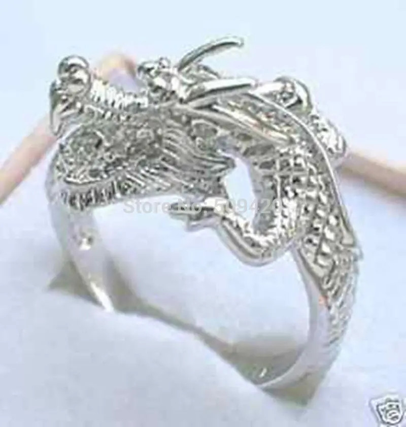 D # S41er&gt потрясающее мужское кольцо тибетского серебряного дракона|ring ring|men ringdragon