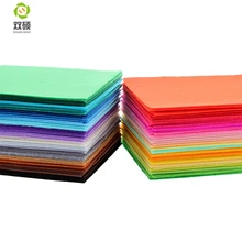 Shuanshuo 1 мм нетканый материал, полиэфирная ткань, войлочные изделия для самостоятельного украшения дома, набор для шитья кукол, рукоделие, 40 шт./лот, 15x15 см