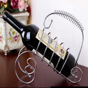 

Bar Kitchen Stainless Steel Silver Wine Bottle Holder Rack Display Stand