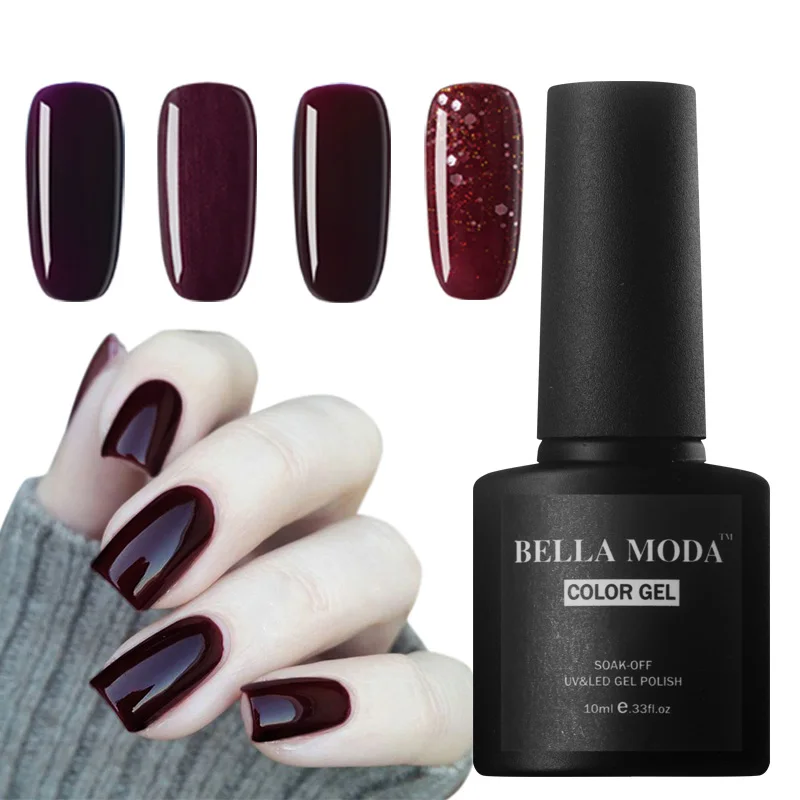 

BELLA MODA 10ml Choose 1 Color Gel Nail Polish Nail Salon Manicure Soak Off UV Lamp Gel