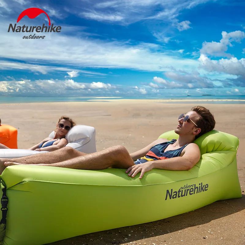 

Outdoor patio furniture airbed lazy sofa portable sandbeach seaside noon break Inflatable sofa daybed multifunction folding bed