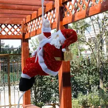 Украшение автомобиля, рождественские украшения, скалолазание, рождественские украшения, аксессуары для торгового центра, отель, детское окно, подарок Рождественский подарок, кукла