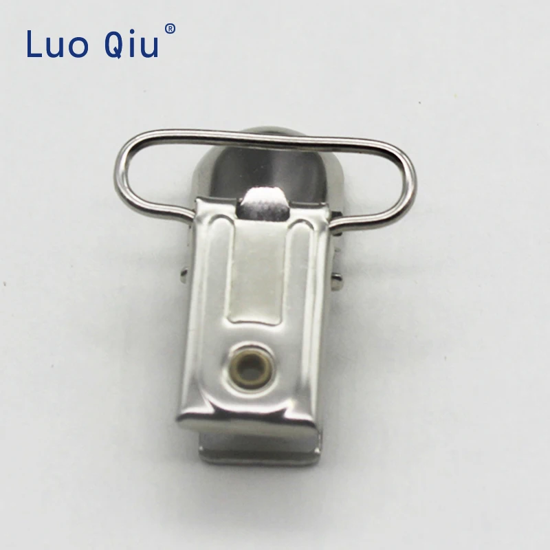 Зажимы для чулок для одежды Paci соски зажимы для лент держатель пластиковая вставка никелированные металлические зажимы 25 мм 30 шт./лот Luo Qiu