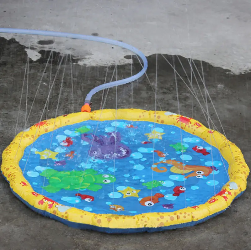 

Outdoor Kids Play Water Sprinkle and Splash Pad funny Mat Diameter Sprinkle & Splash Mat manta actividades opblaasbare mat Pool
