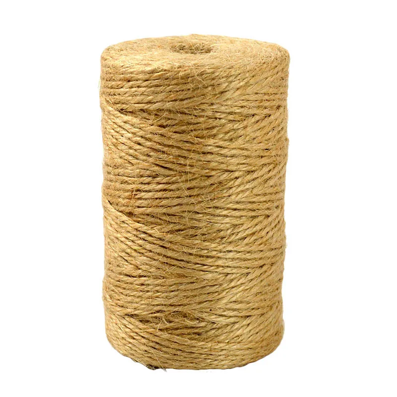 

100m/30m Natural Burlap Hessian Jute Twine Cord Hemp Rope Party Wedding Gift Wrapping Cords Thread DIY Scrapbooking Craft Decor