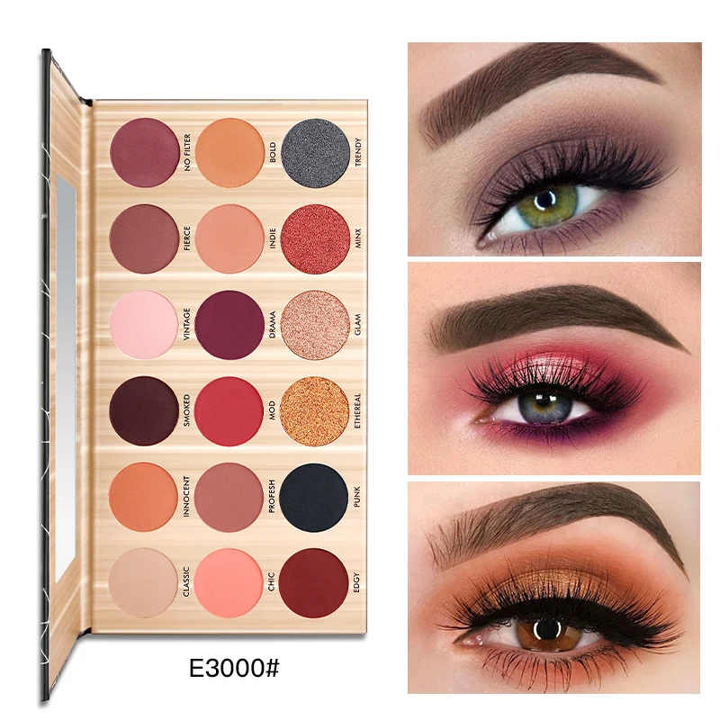 

Pudaier 18 Colors Professional Eye Shadow Pallete Match Color Matte Pearl Eyeshadow Pigment Waterproof Cosmetics Make Up Palette