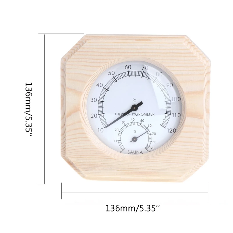 Деревянный термометр для сауны, гигрометр, гигротермограф, прибор для измерения температуры