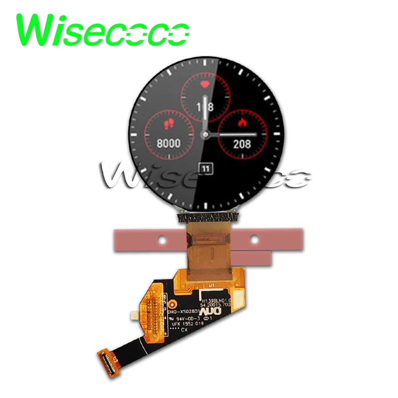 

Full color 400x400 resolution 1.39 inch round AMOLED OLED screen for smart watch