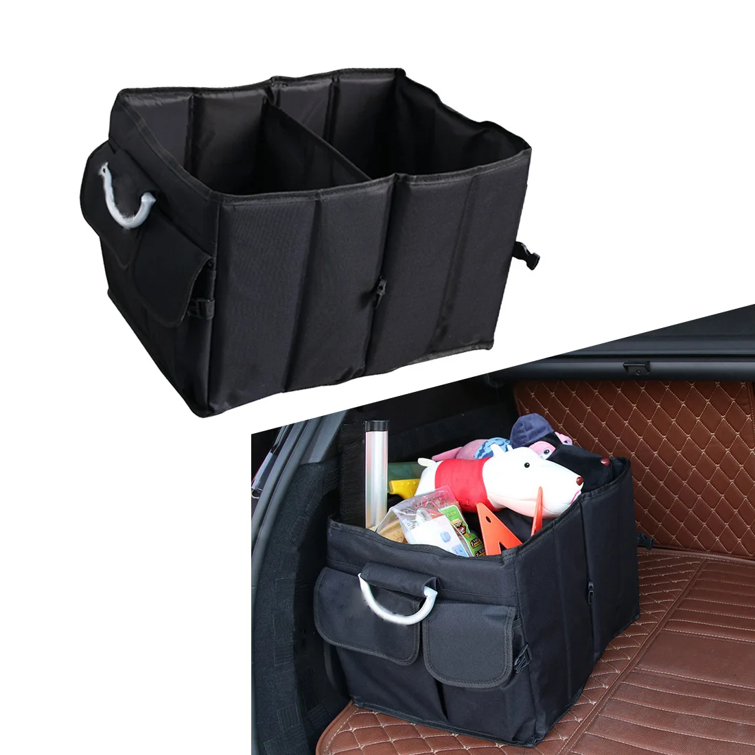 Dongzhen 1X Car Storage Box Trunk Organizer Toys Food Cargo Container