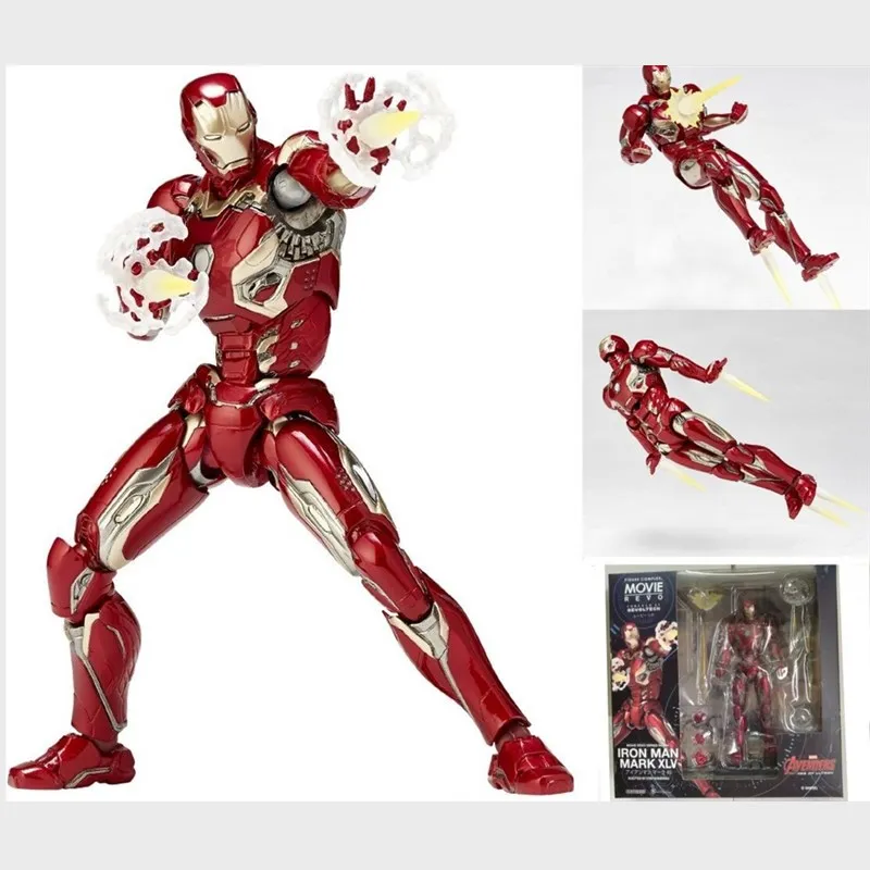 

6 Inches Avengers: Endgame Marvelous figure Tony Stark Iron Man Mark45 Mark44 PVC Action Figure Model Collection Toys Best GiftS