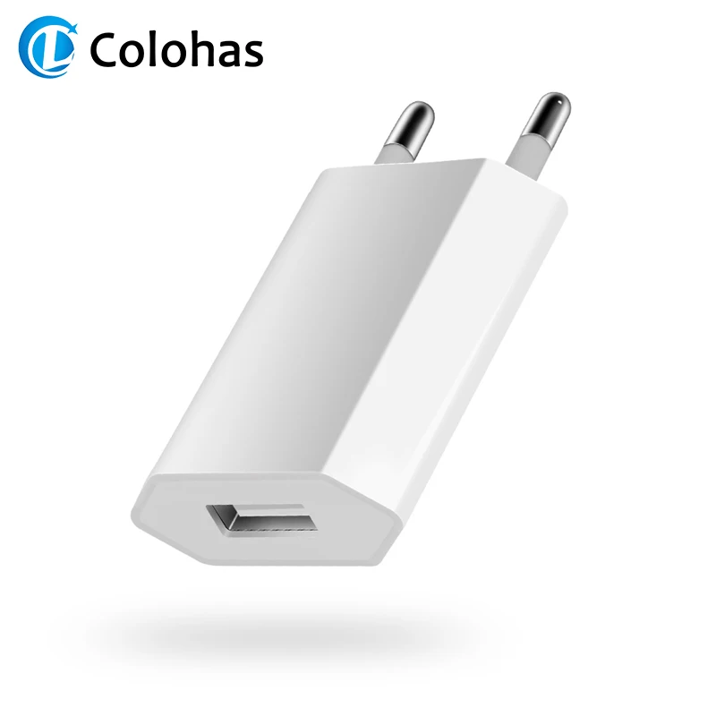 

Original USB Charger EU Plug For iPhone X/XS MAX XR Travel Wall Fast Charger Quick Charging For Samsung/Xiaomi Phone Charger