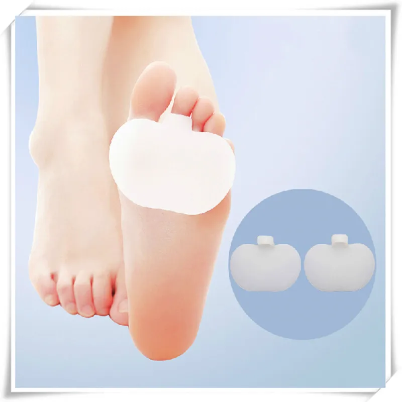 

2pcs/pair Gel Silicone foot care tool women high heel medical silicone insole protector hallux valgus orthotics toe separator