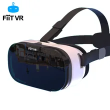 Fiit 2n vr óculos fone de ouvido 3d caixa óculos de realidade virtual móvel 3d vídeo capacete para 4.0-6.5 polegada telefone inteligente bluetooth controll
