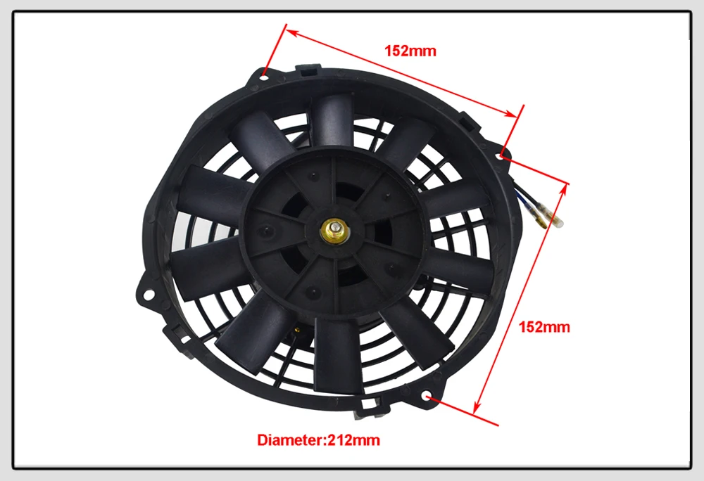 WLR RACING-7 дюймов Универсальный 12 в 80 Вт Тонкий Реверсивный электрический радиатор авто вентилятор Push Pull с монтажным комплектом тип I " WLR-FANI7