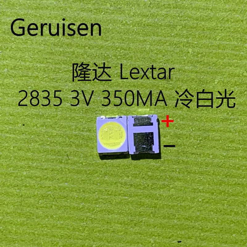 Оригинальный светодиод LEXTAR 2835 3528 1210 3 В 1 2 Вт SMD для ремонта телевизора с