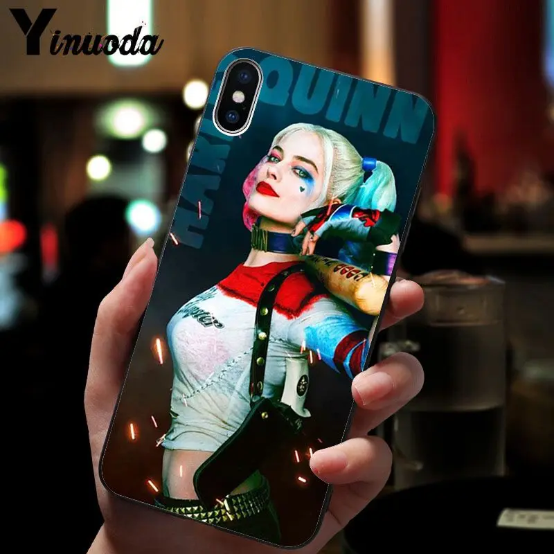 Yinuoda чехол для телефона с принтом сделай сам harley quinn iPhone X XS MAX 6 6S 7 7plus 8 8Plus 5 5S
