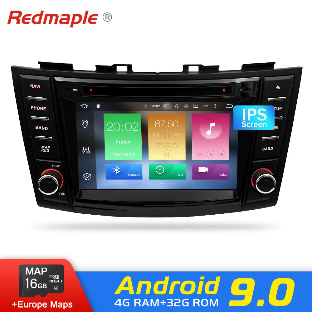 Android 9.0 Car Radio GPS Player For Suzuki Swift 2012 2013 2014 2015