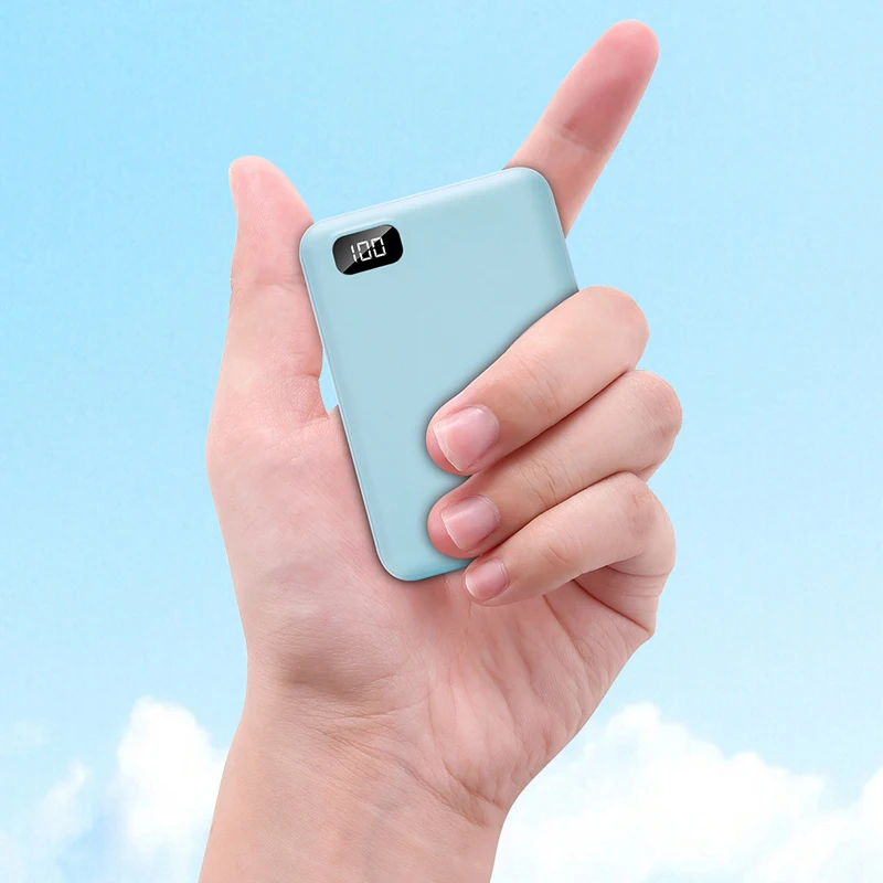 Новый внешний аккумулятор на 10000 мАч для iPhone Мини Портативный с двумя USB портами