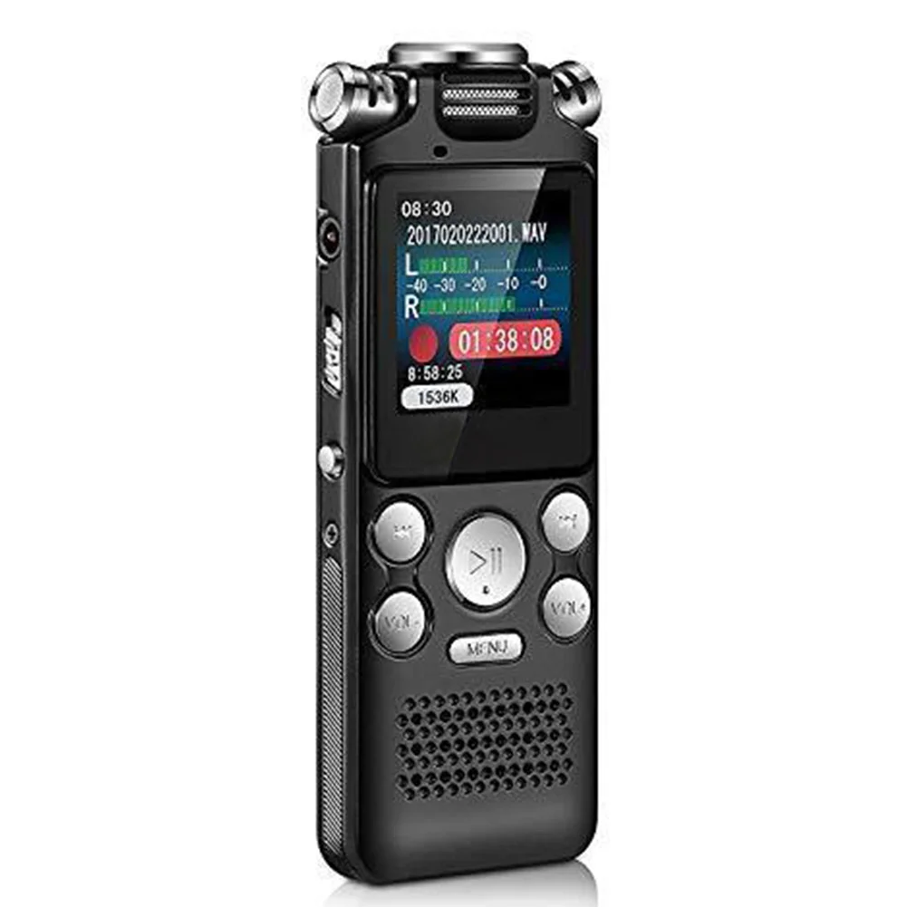 MP3 Player Dictaphone A-B Repeat Activated Mini Multifunctional Noise Reduction Voice Recorder Two-way Microphone USB Charging |