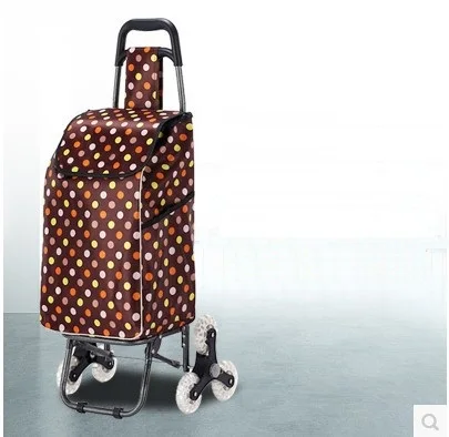 

Folding shopping cart climbing stairs wheel heavy duty thickening bag mountain bike portable rolling bearing shopping bag