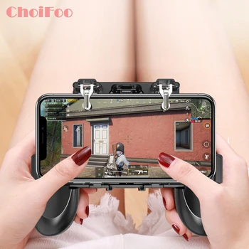 

3 In 1 PUBG Game Fire Button Aim Key Smart Phone Trigger R1 L1 Shooter Gampads PUBG Mobile Gaming Handle Shooter Controller